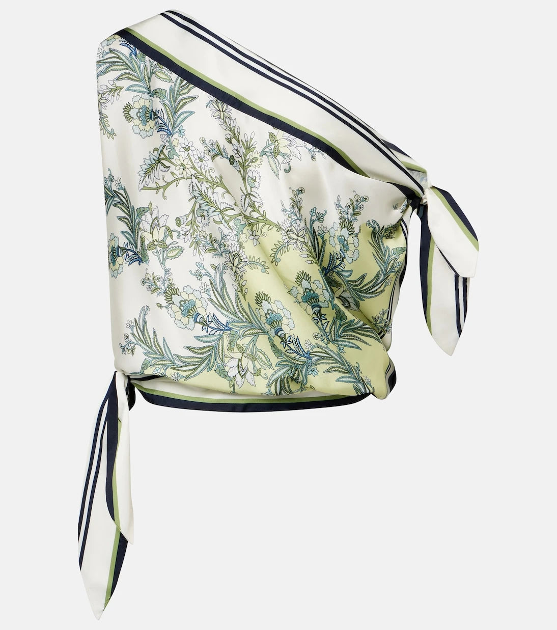 Veronica Beard - Tari floral one-shoulder twill top