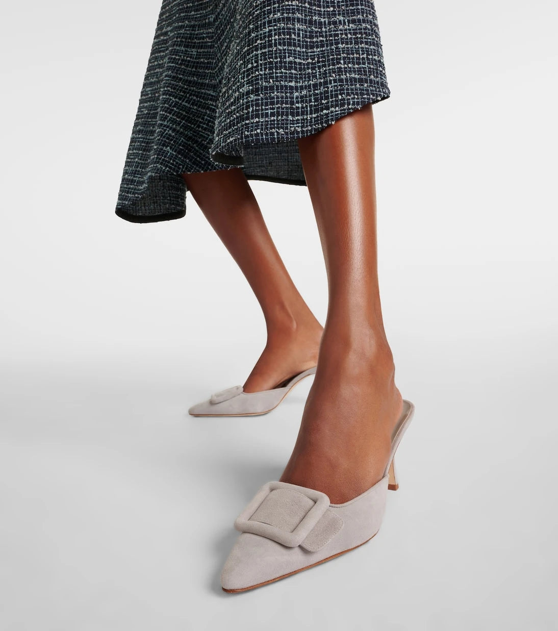 Manolo Blahnik - Maysale 70 suede mules