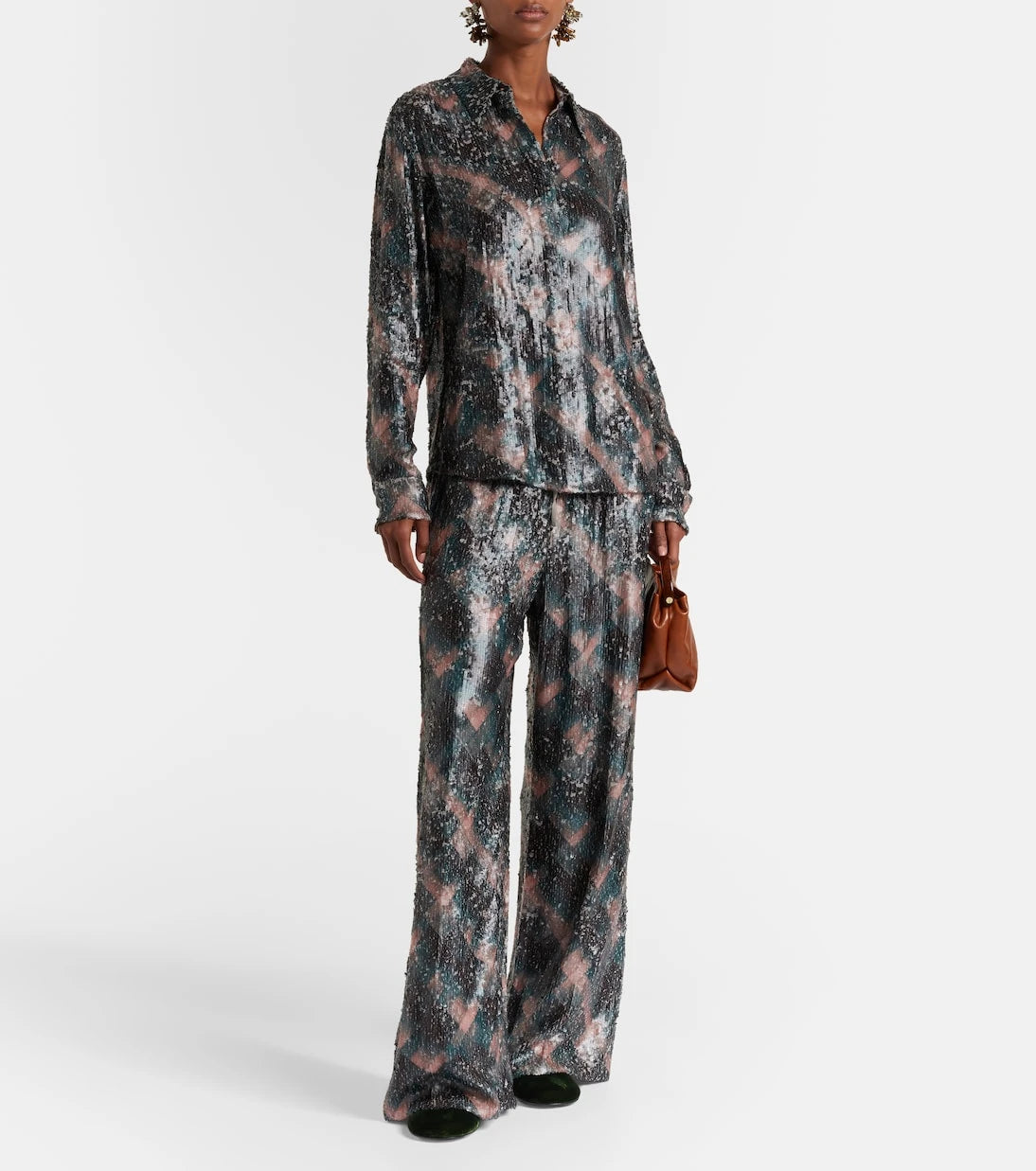Dries Van Noten - Sequined shirt