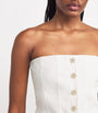 Maje White Off-The-Shoulder Bustier Top