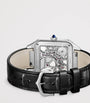 Large Steel Santos-Dumont Skeleton Watch 43.5mm
