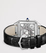Large Steel Santos-Dumont Skeleton Watch 43.5mm
