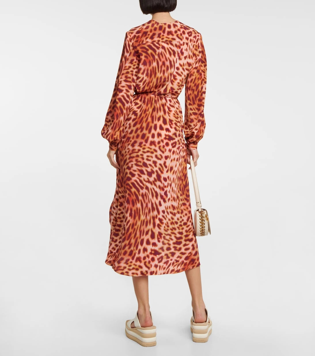 Stella McCartney - Cheetah-print silk maxi dress