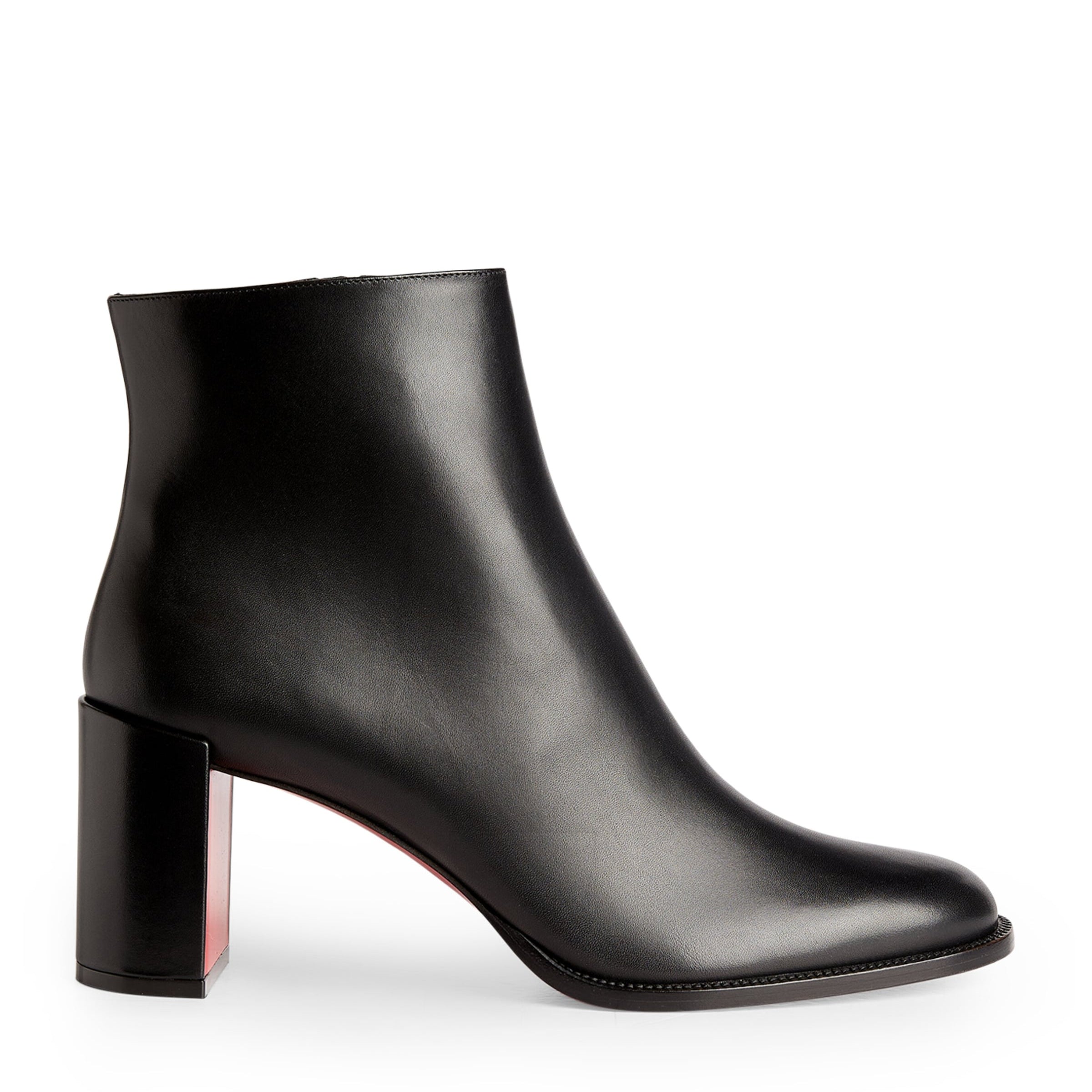 Christian Louboutin Black Adoxa Leather Ankle Boots 70