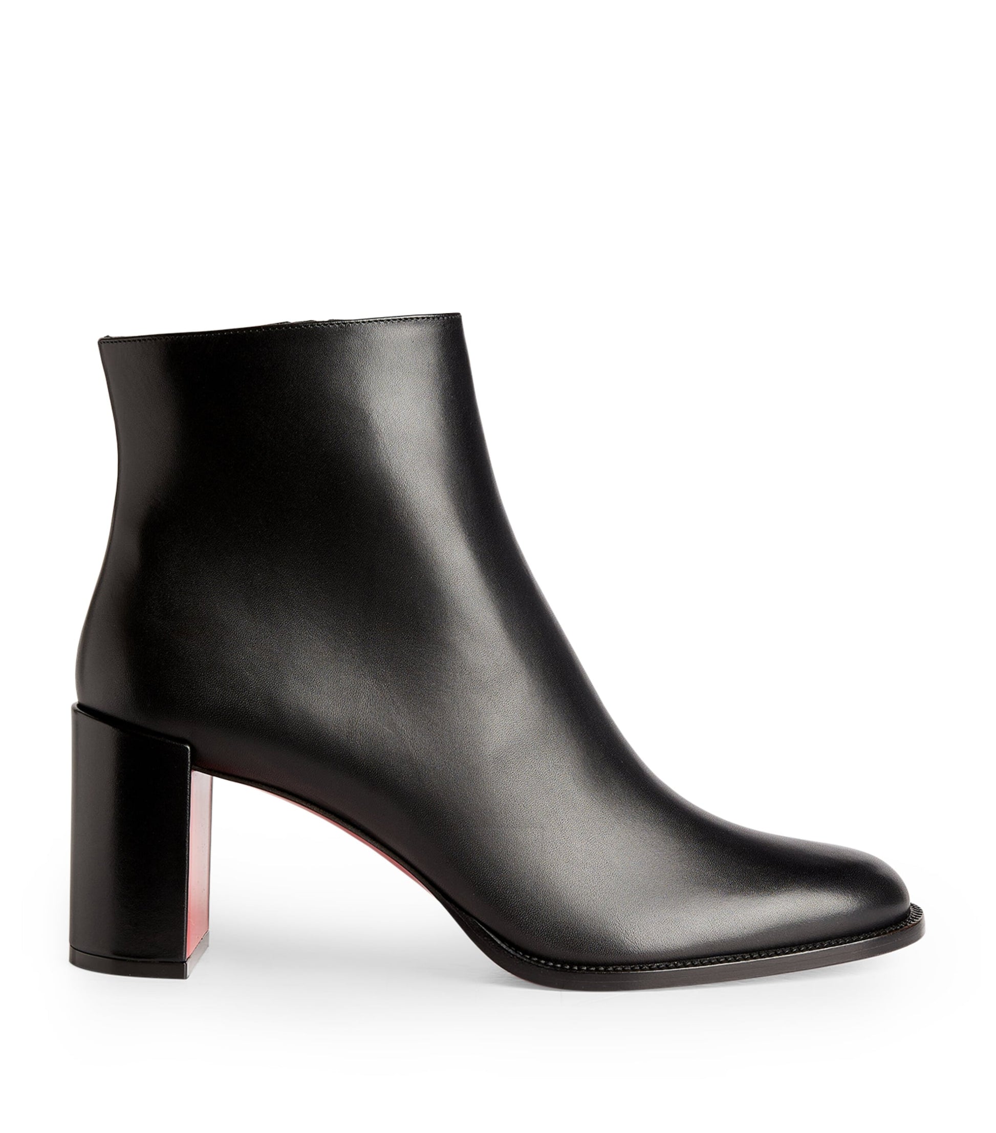 Christian Louboutin Black Adoxa Leather Ankle Boots 70