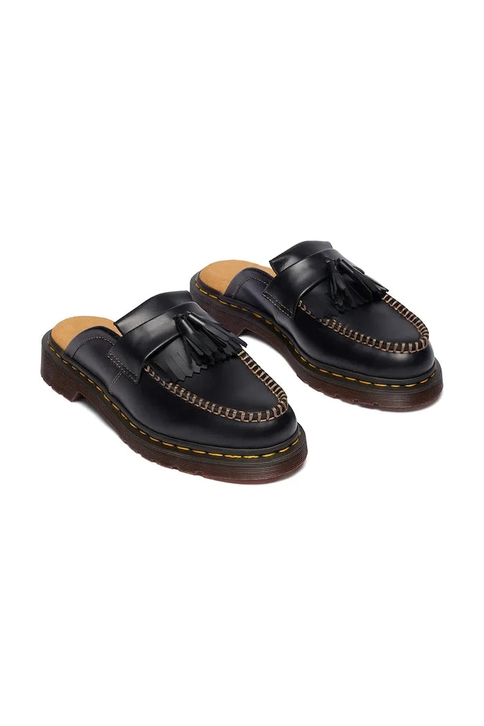 Dr. Martens чехли сабо дамски от кожа Adrian Mule
