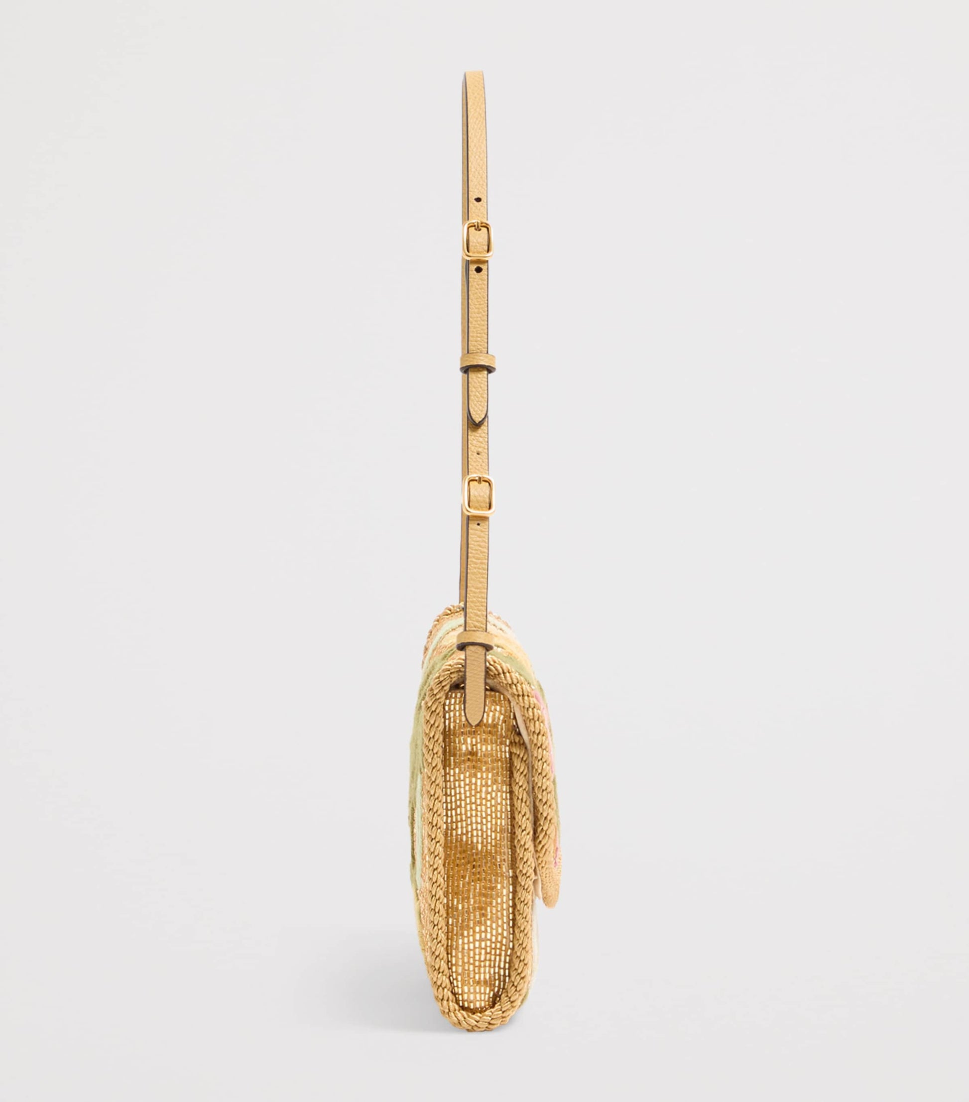 Small Embroidered DeVain Shoulder Bag