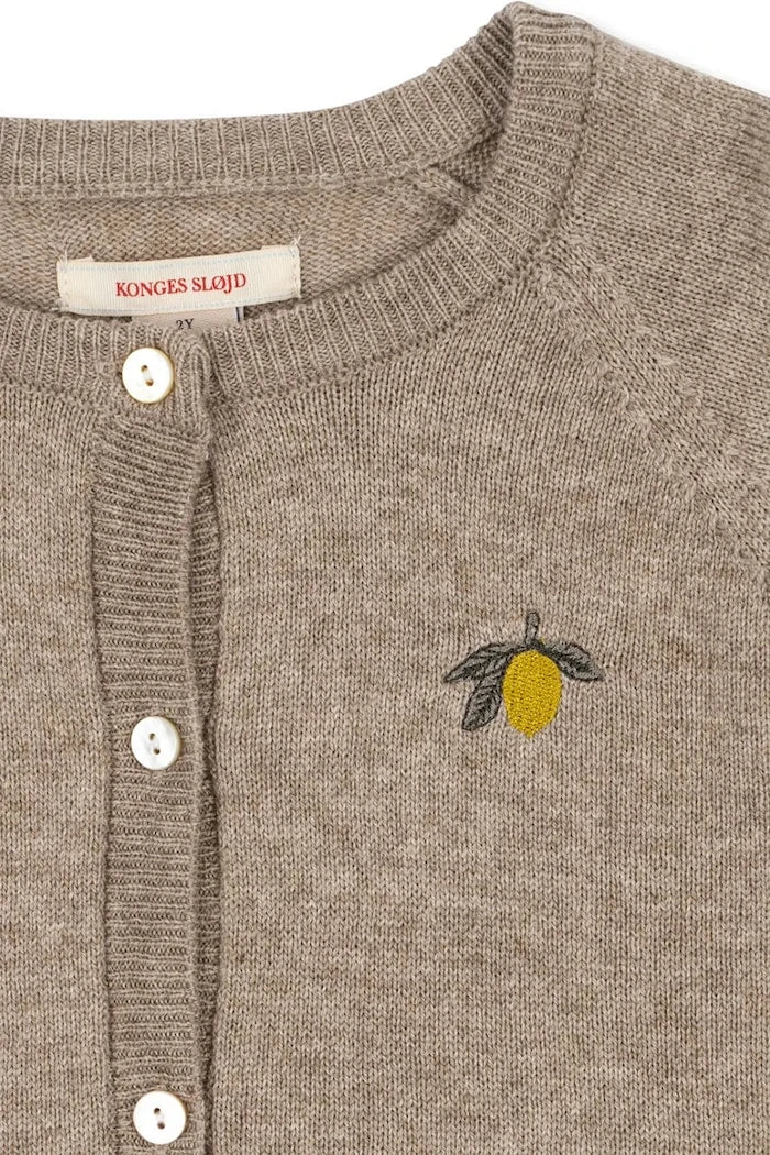 Konges Sløjd MATTOU KNIT CARDIGAN çocuk yünlü hırka