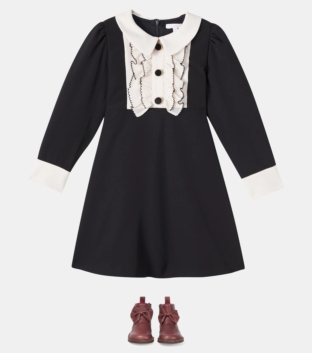 Patachou - Ruffled crêpe dress