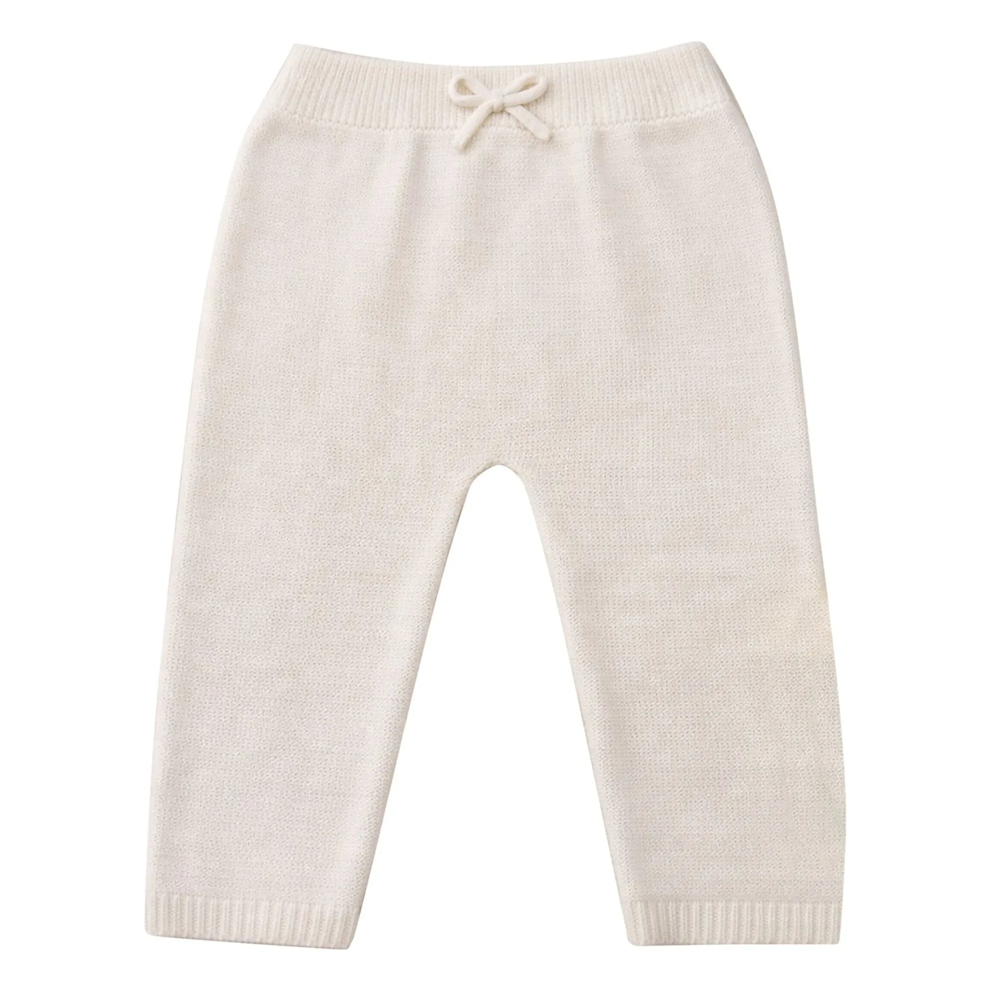 Lililotte - Léandre Organic Cotton Fine Knit Trousers | Ecru