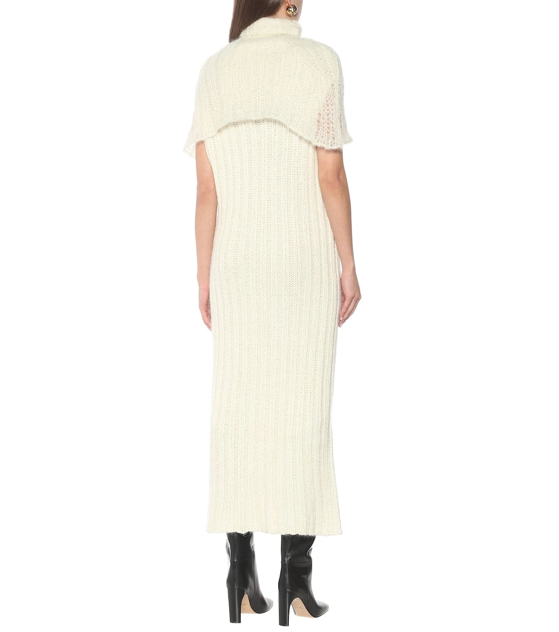 Jil Sander - Ribbed-knit wool-blend midi dress