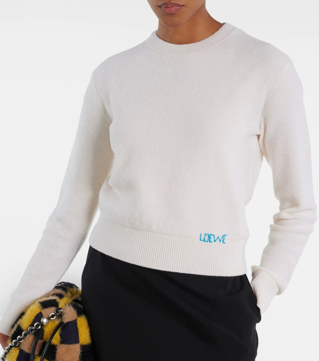 Loewe - Logo embroidered wool sweater
