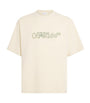 Off-White Cotton Cloudy Arrow Skate Logo T-Shirt
