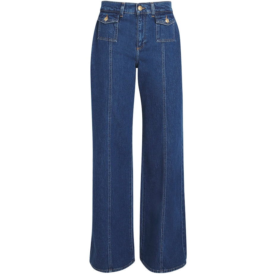 Patched-Pocket Lotta Flared Jeans