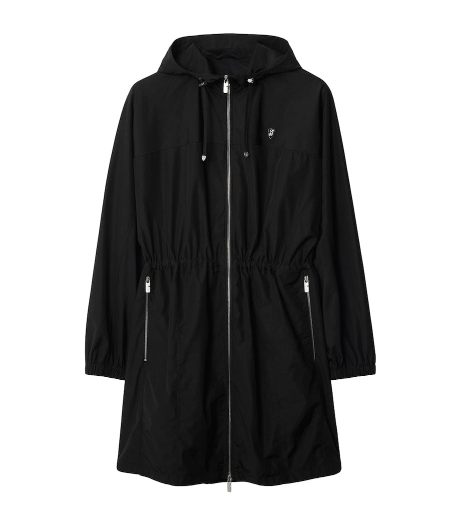 Black B Shield-Plaque Parka