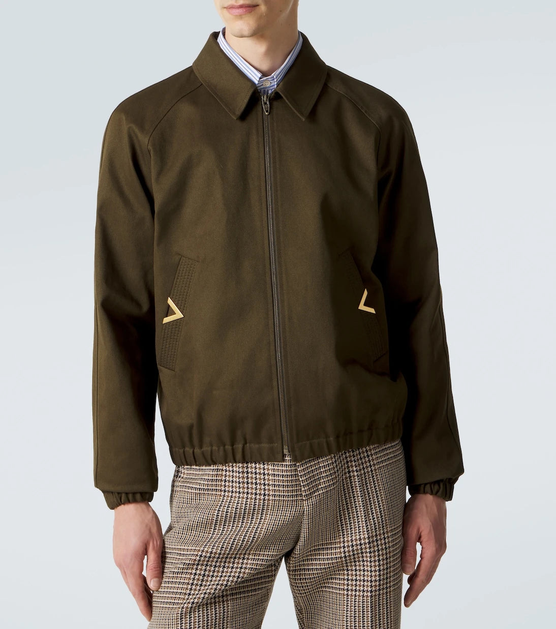 Valentino - VGold cotton gabardine blouson jacket