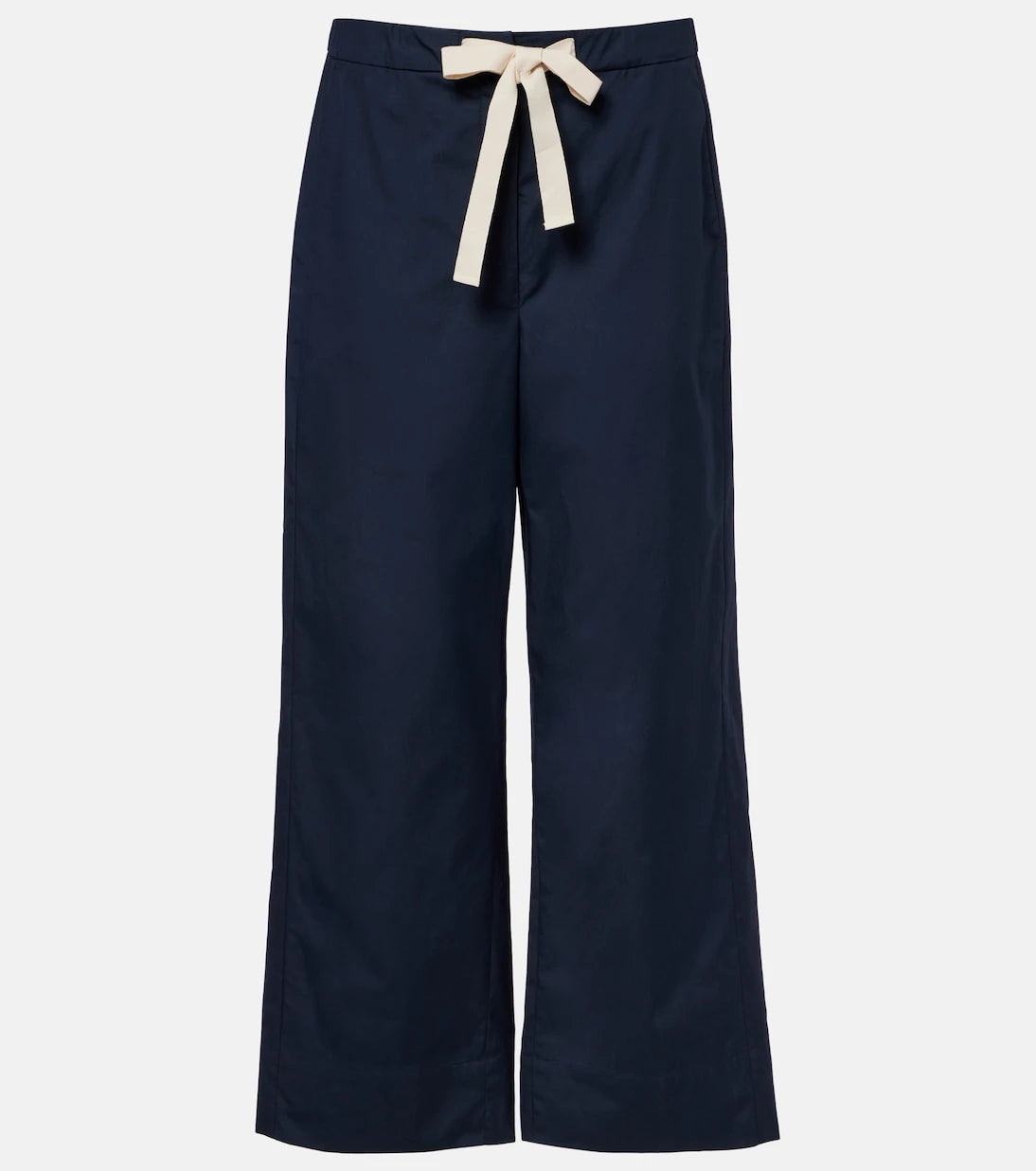 'S Max Mara - Argento cotton wide-leg pants