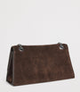 Suede Kira Turnlock Shoulder Bag