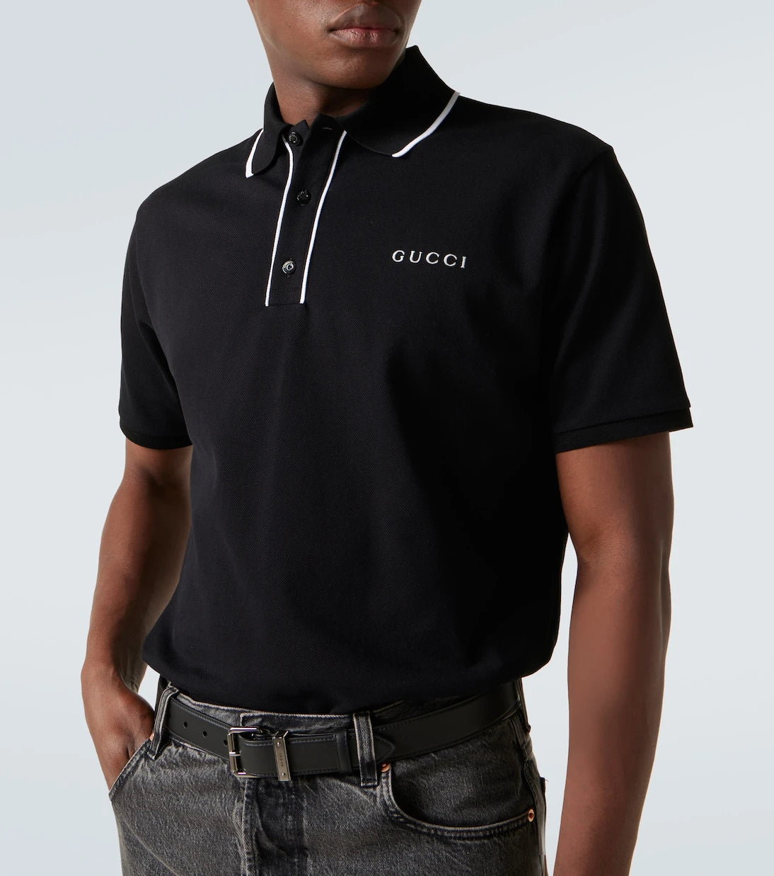Gucci - Logo cotton-blend piqué polo shirt