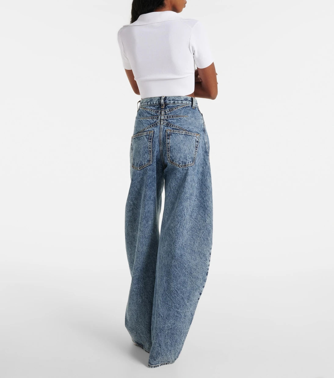 Alaïa - Cropped polo shirt