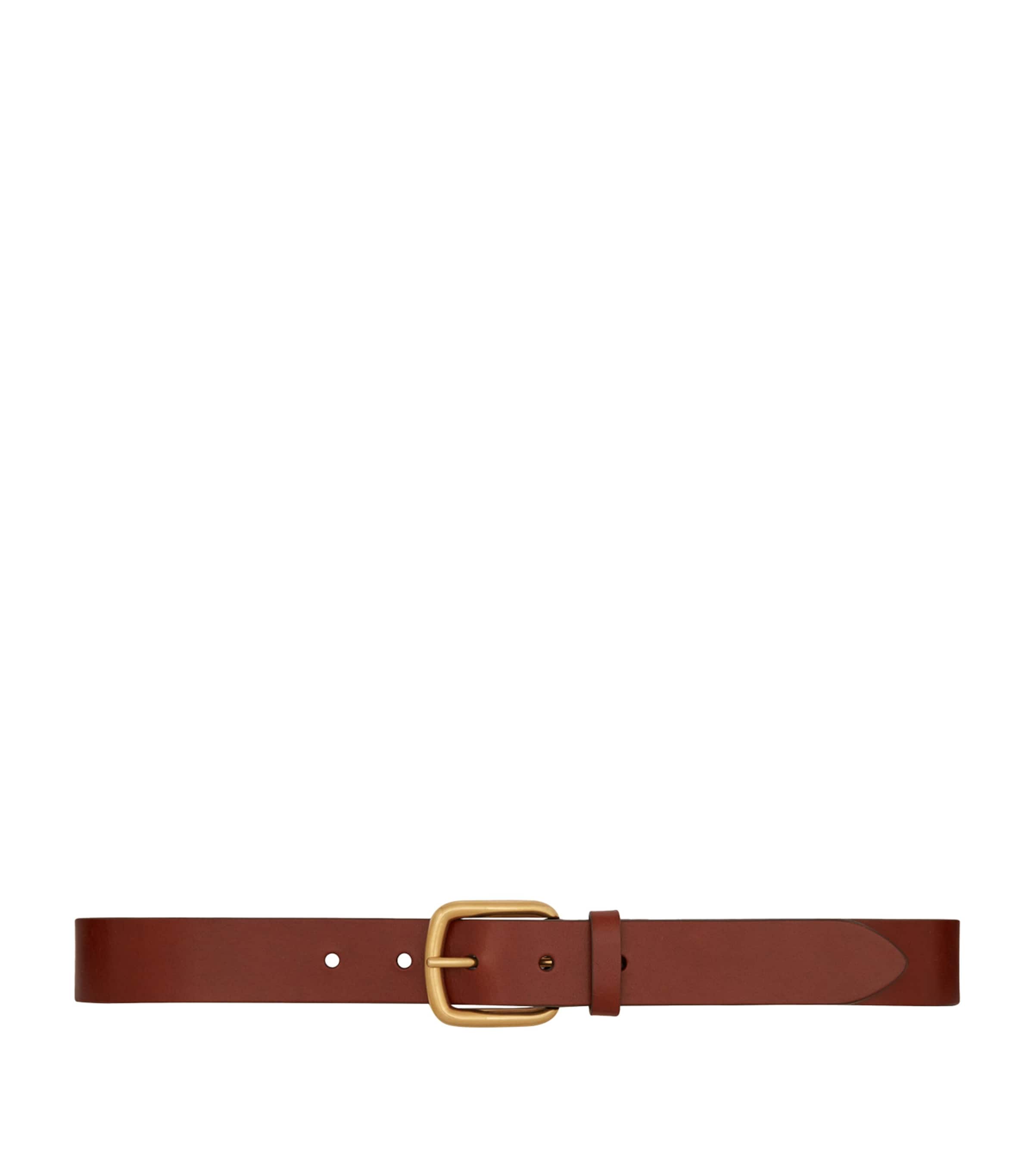 Saint Laurent Beige Leather Belt
