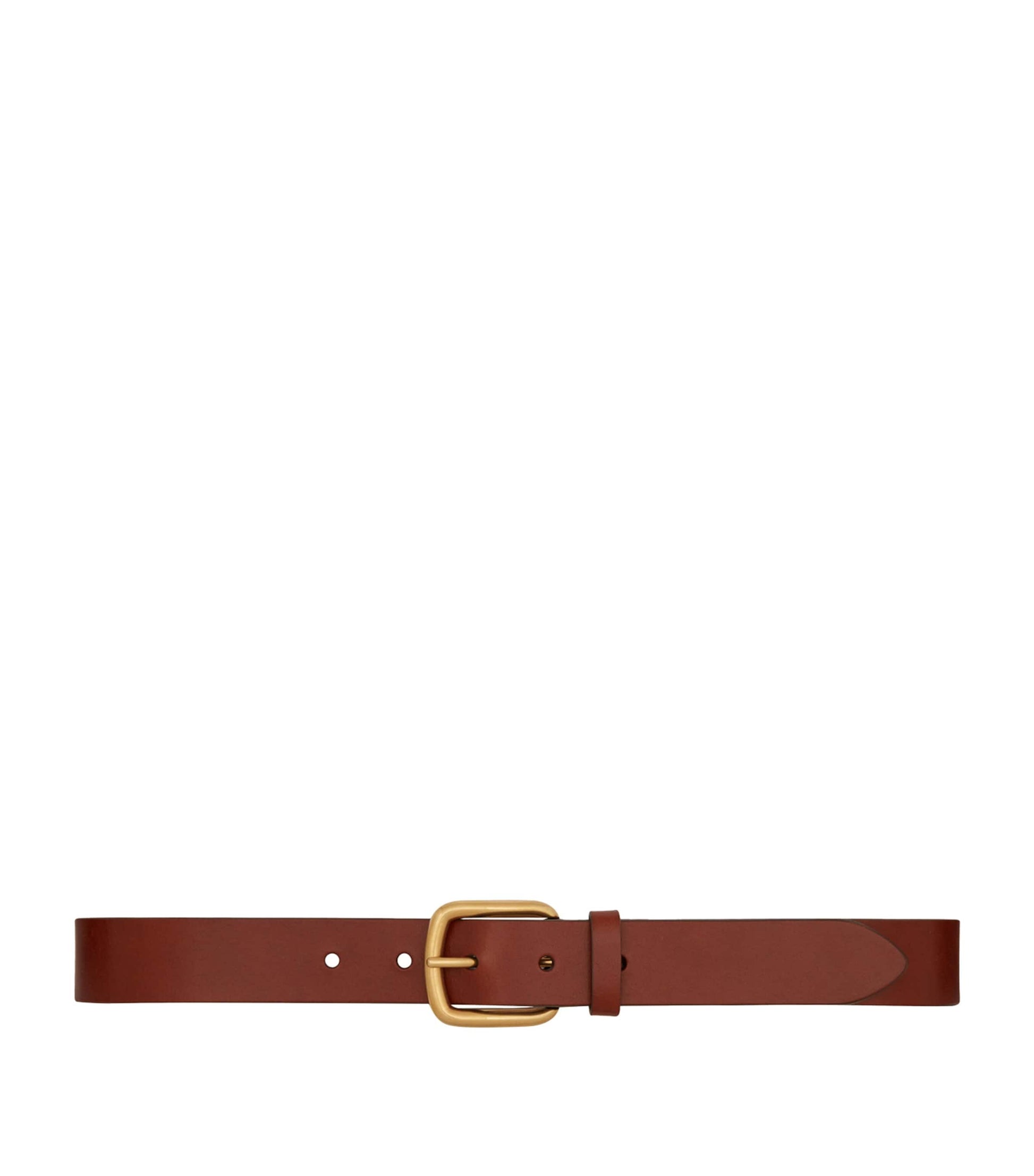 Saint Laurent Beige Leather Belt