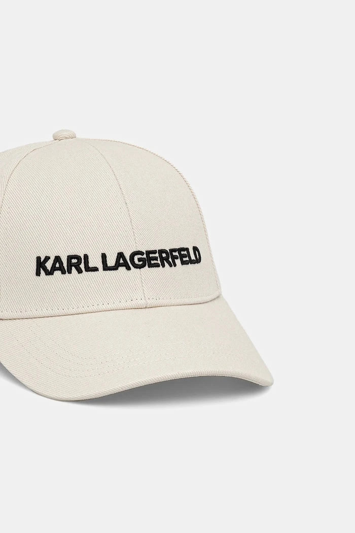 Памучна шапка с козирка Karl Lagerfeld K/ESSENTIAL
