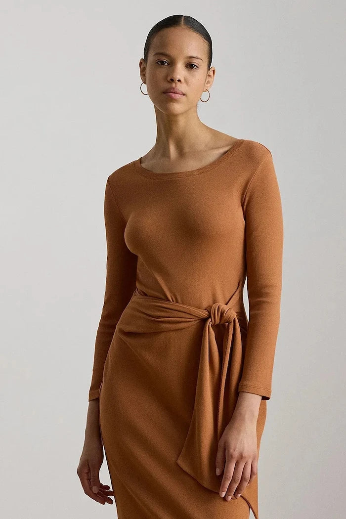 Lauren Ralph Lauren pamuklu bodycon elbise