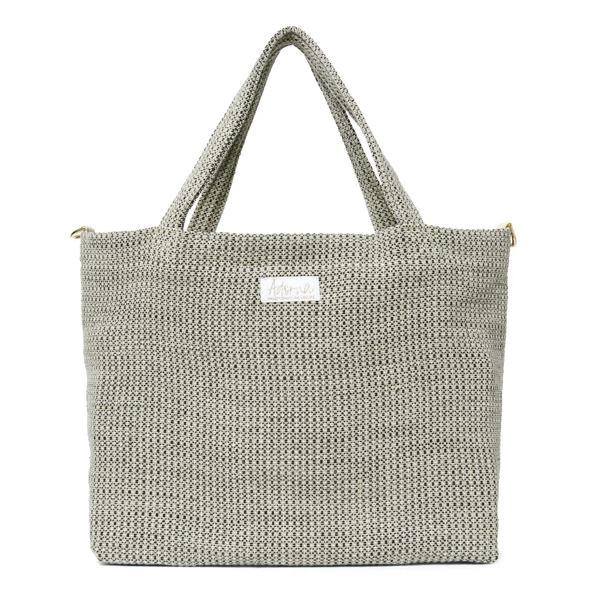 Adorna - Emma Linen tote bag | Dark grey