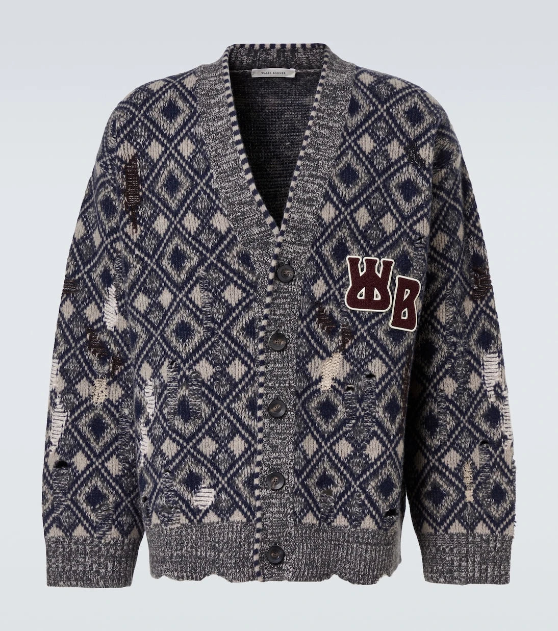 Wales Bonner - Sibling oversized wool cardigan