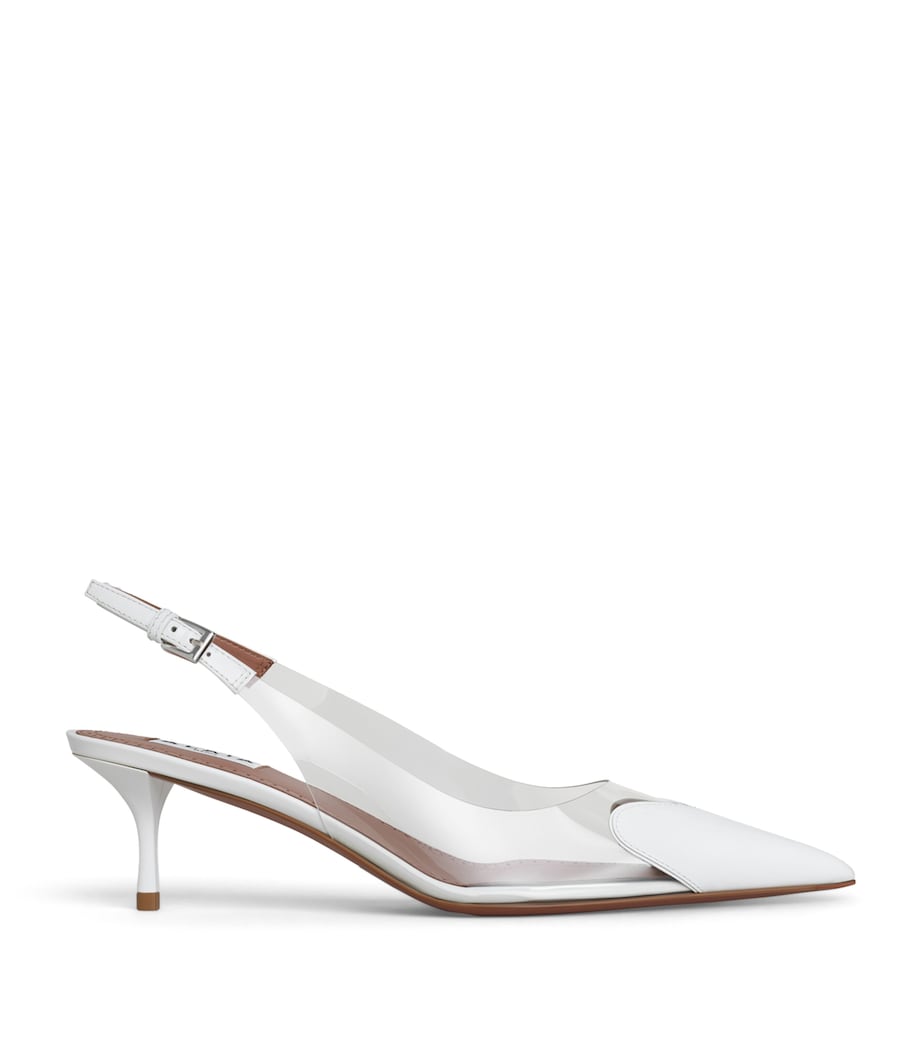 Alaïa White Couer Slingback Pumps 55