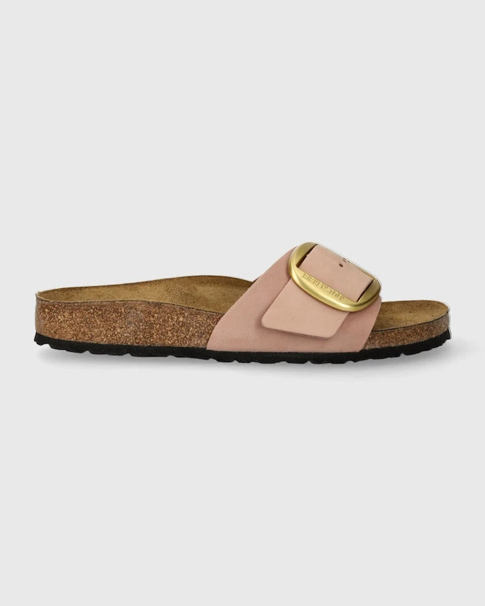 Nubuk Birkenstock Madrid Big Buckle Terlik