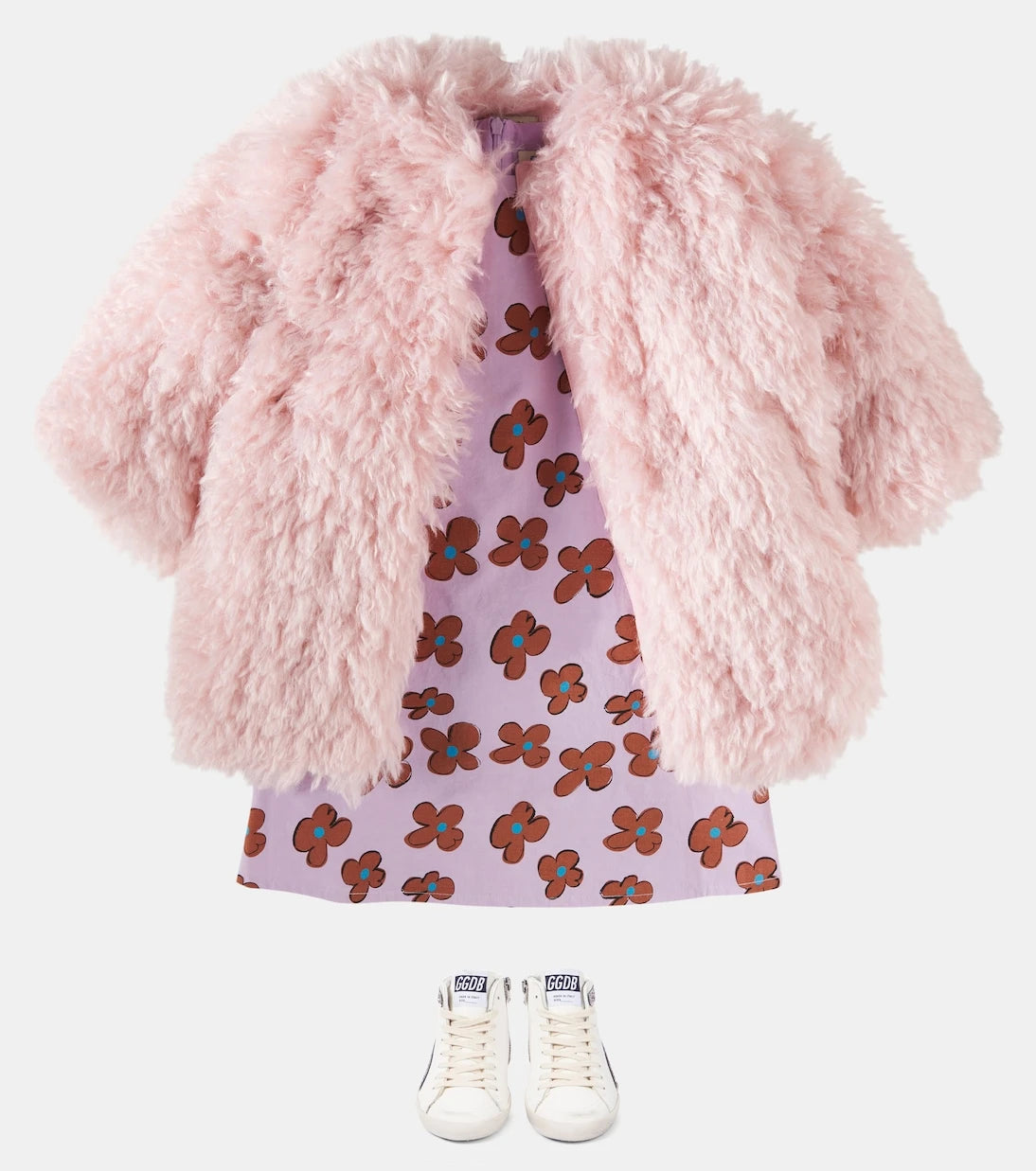 Jellymallow - Floral ruffled cotton dress