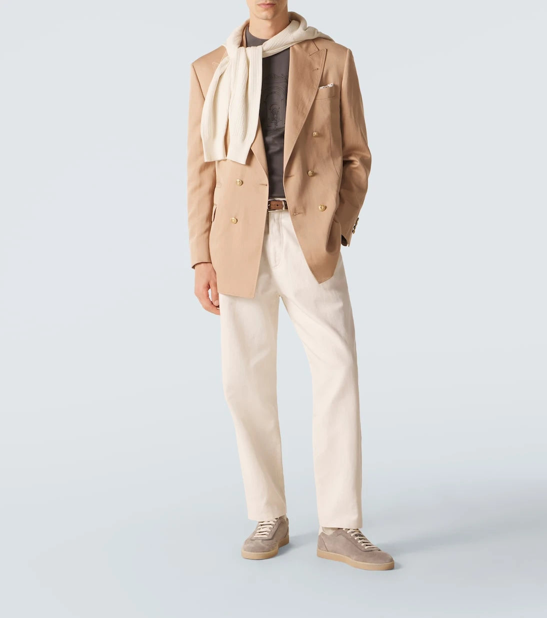 Brunello Cucinelli - Printed cotton jersey T-shirt