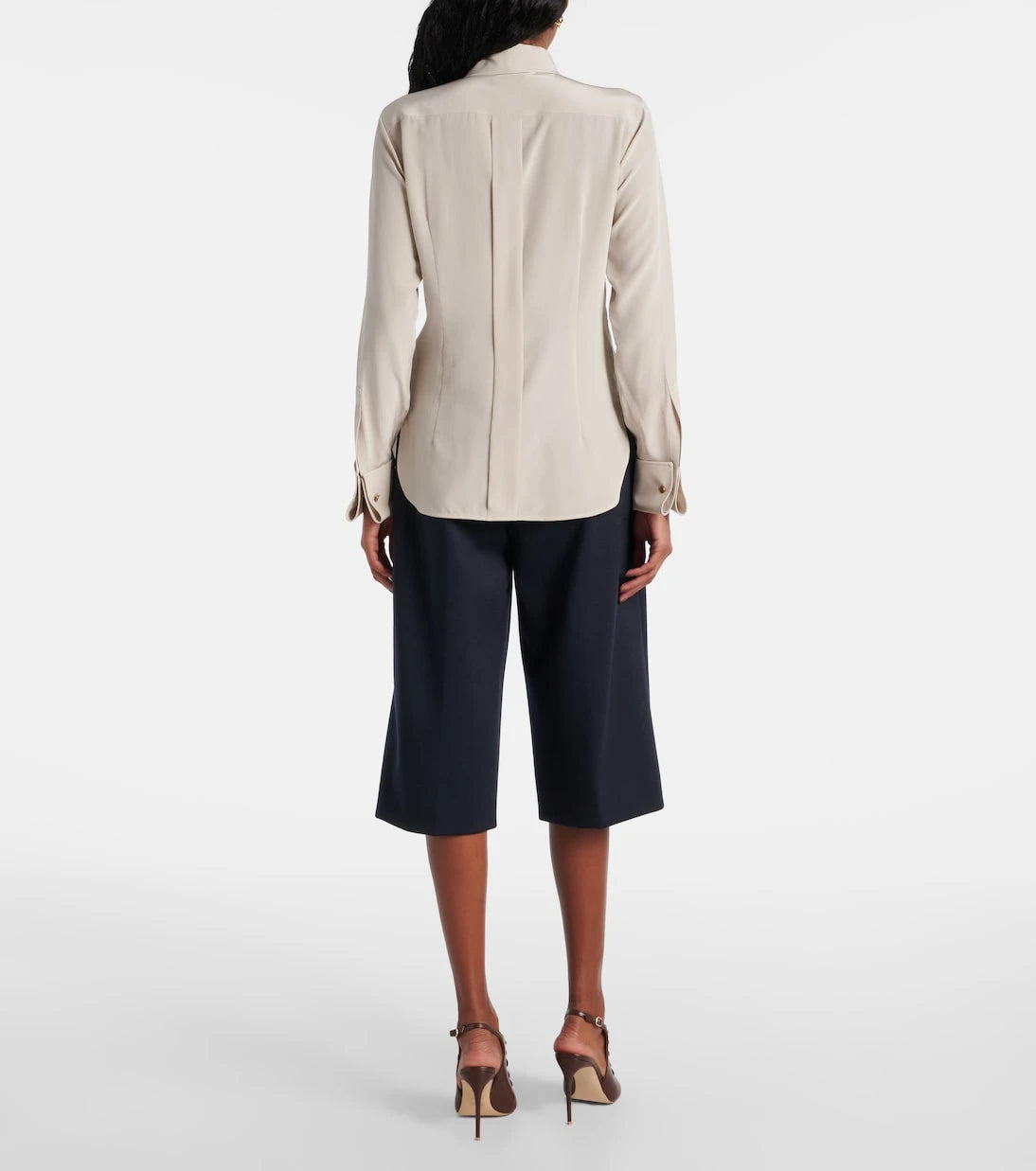 Max Mara - Apollo bow-detail silk crêpe blouse