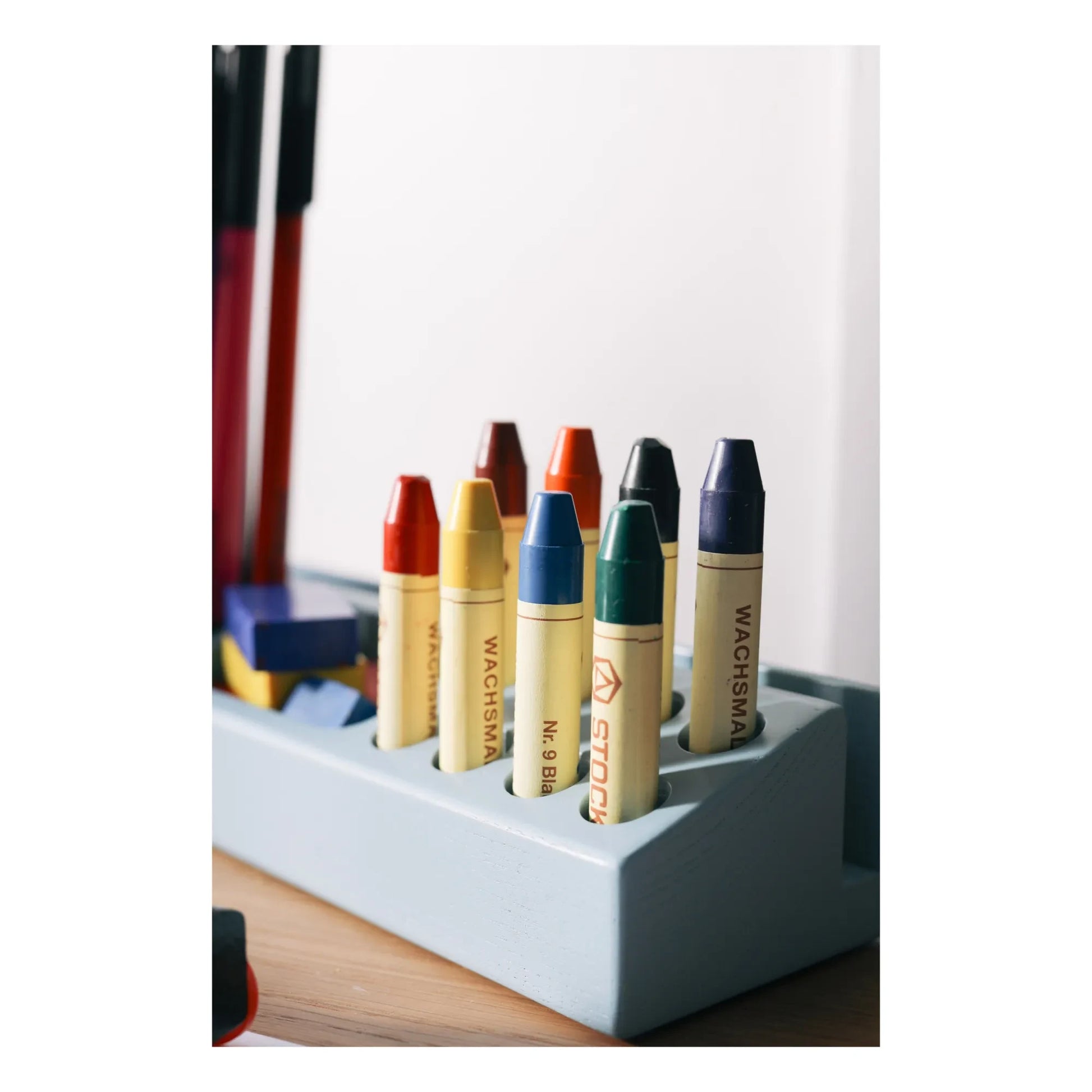 Nofred - Ash Wood Pencil Holder | Light blue