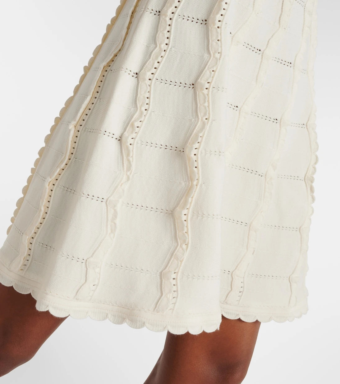 Oscar de la Renta - فستان قصير محبوك