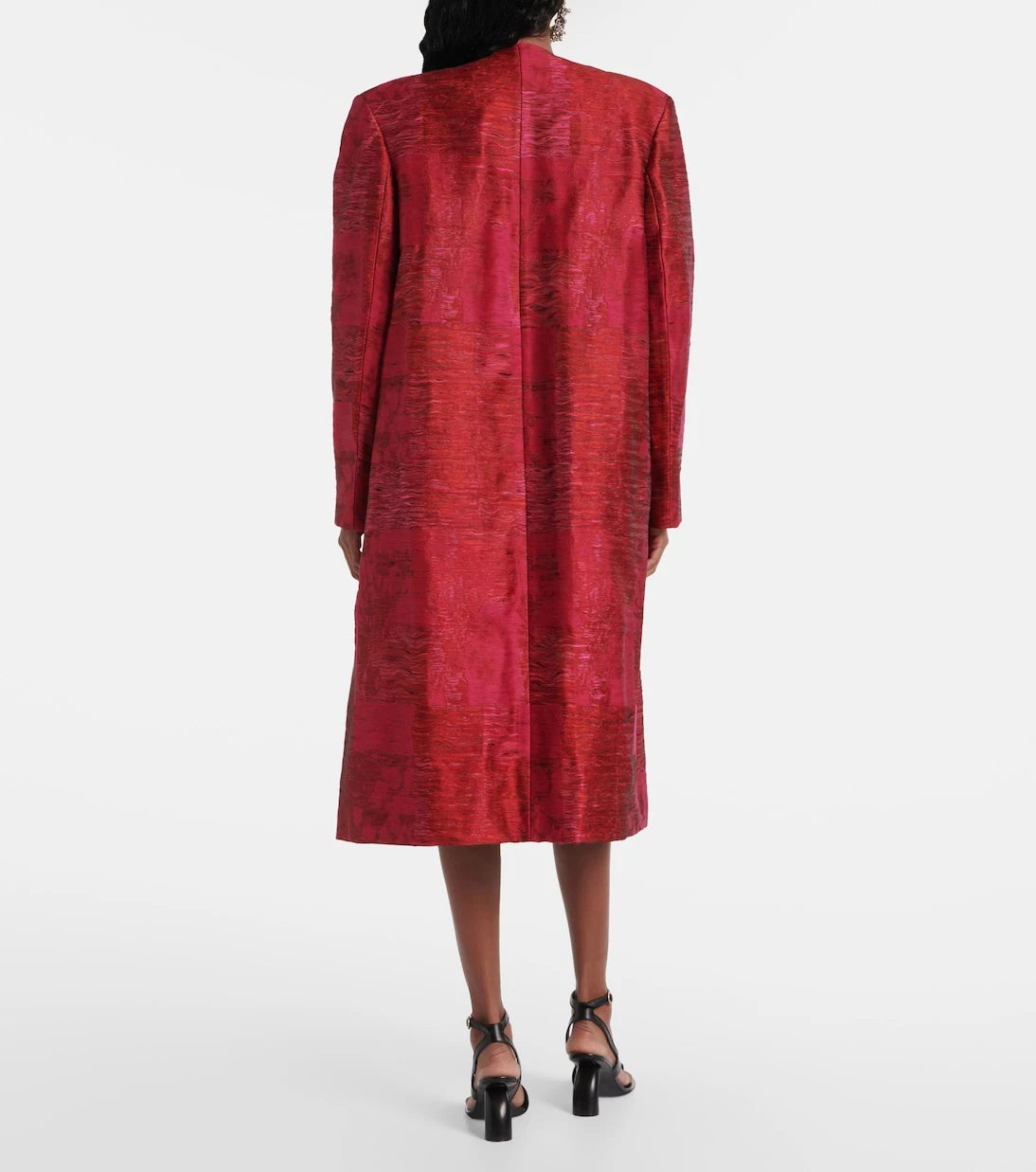 Dries Van Noten - معطف جاكار من مزيج القطن