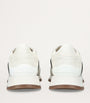 White Leather Tech Sneakers