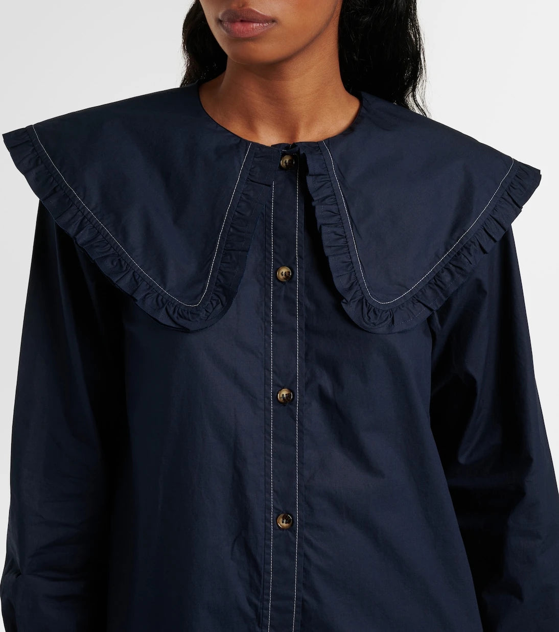 Ganni - Cotton shirt dress