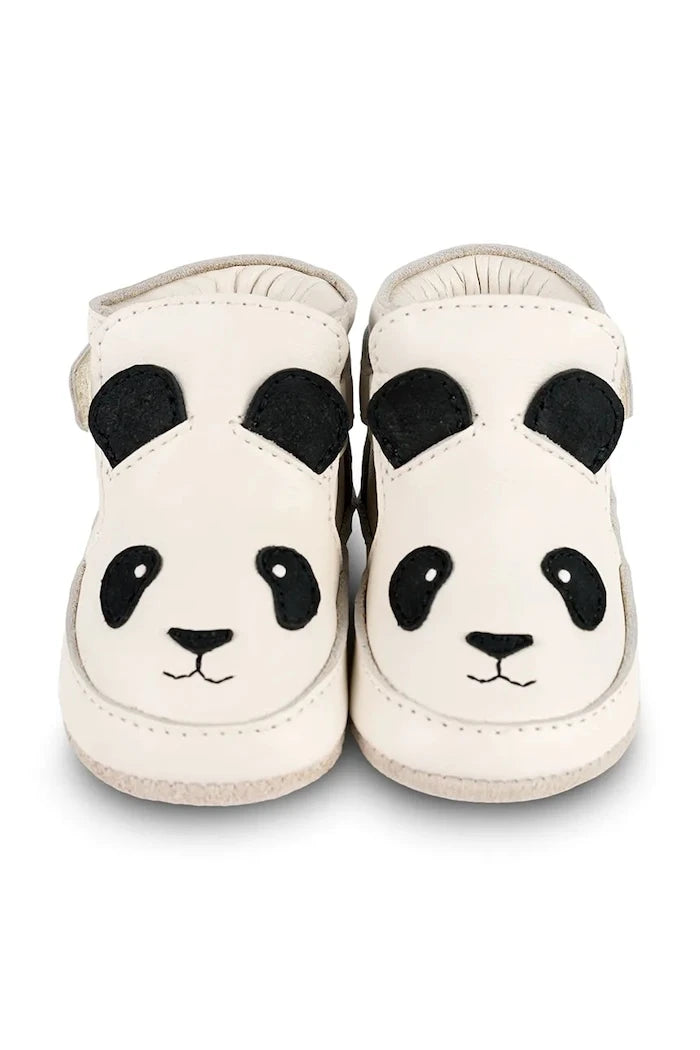 Бебешки кожени обувки Donsje Morris Sneakers Panda