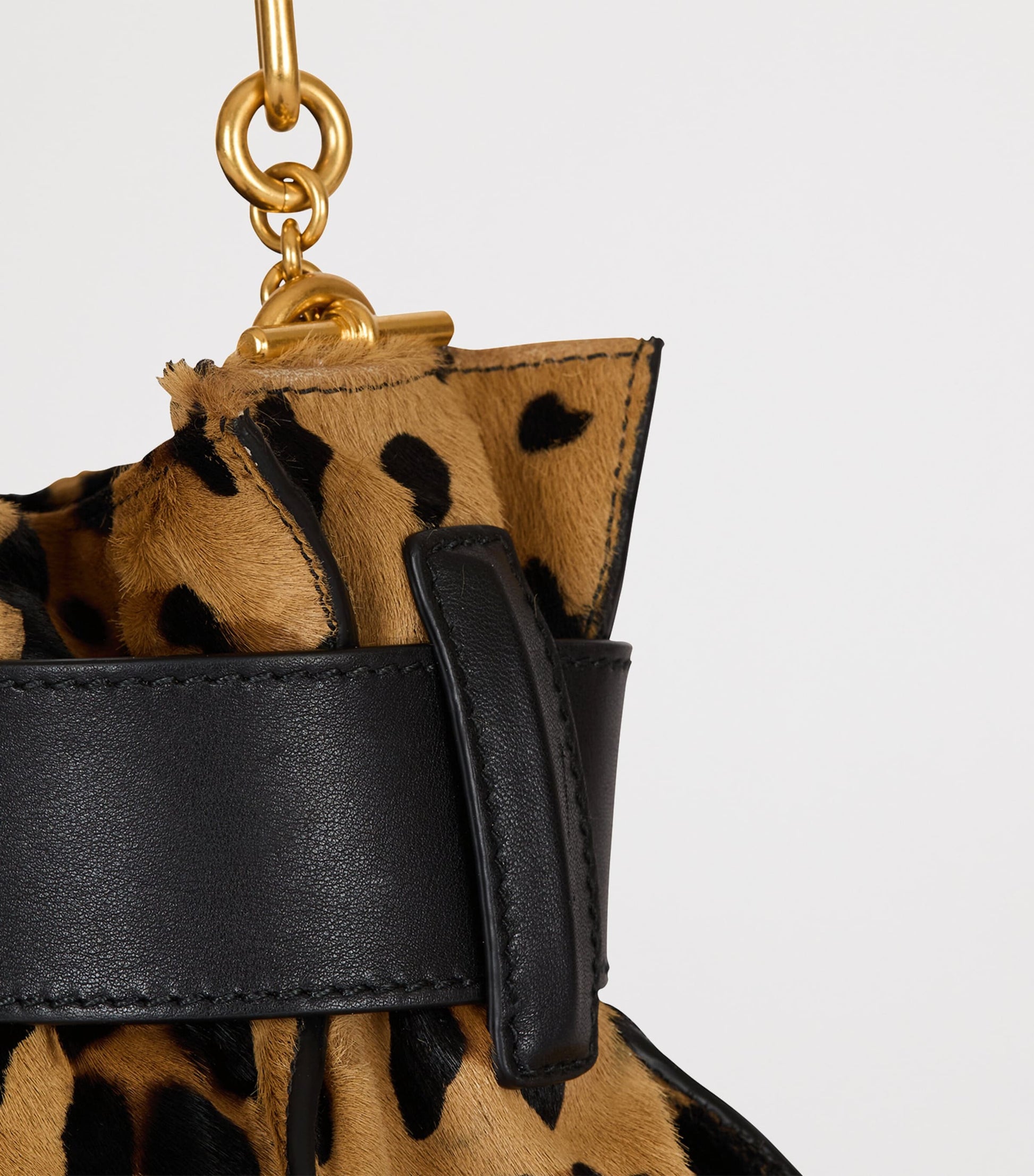 Brown Mini Leopard Anthem Shoulder Bag