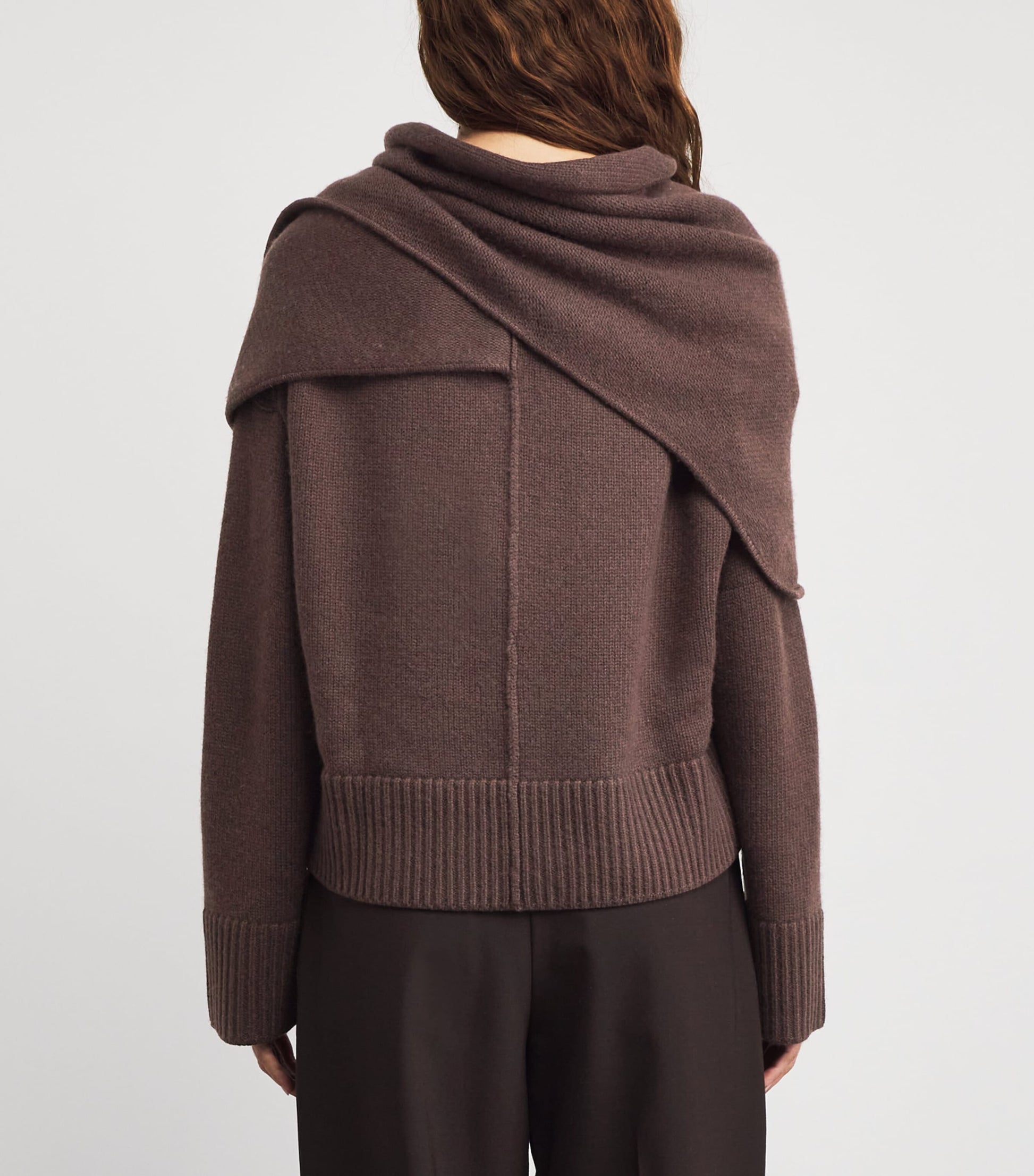 Wool-Cashmere Elson Scarf Sweater