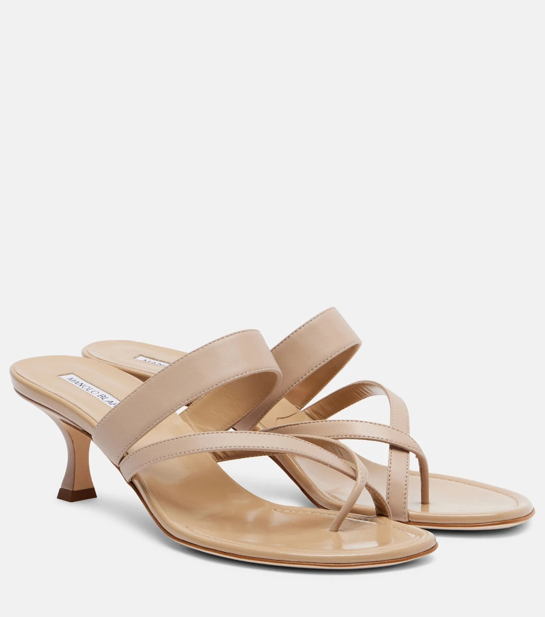 Manolo Blahnik - Susa 50 leather thong sandals