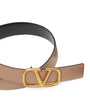 Valentino Garavani Brown Reversible VLOGO Signature Belt