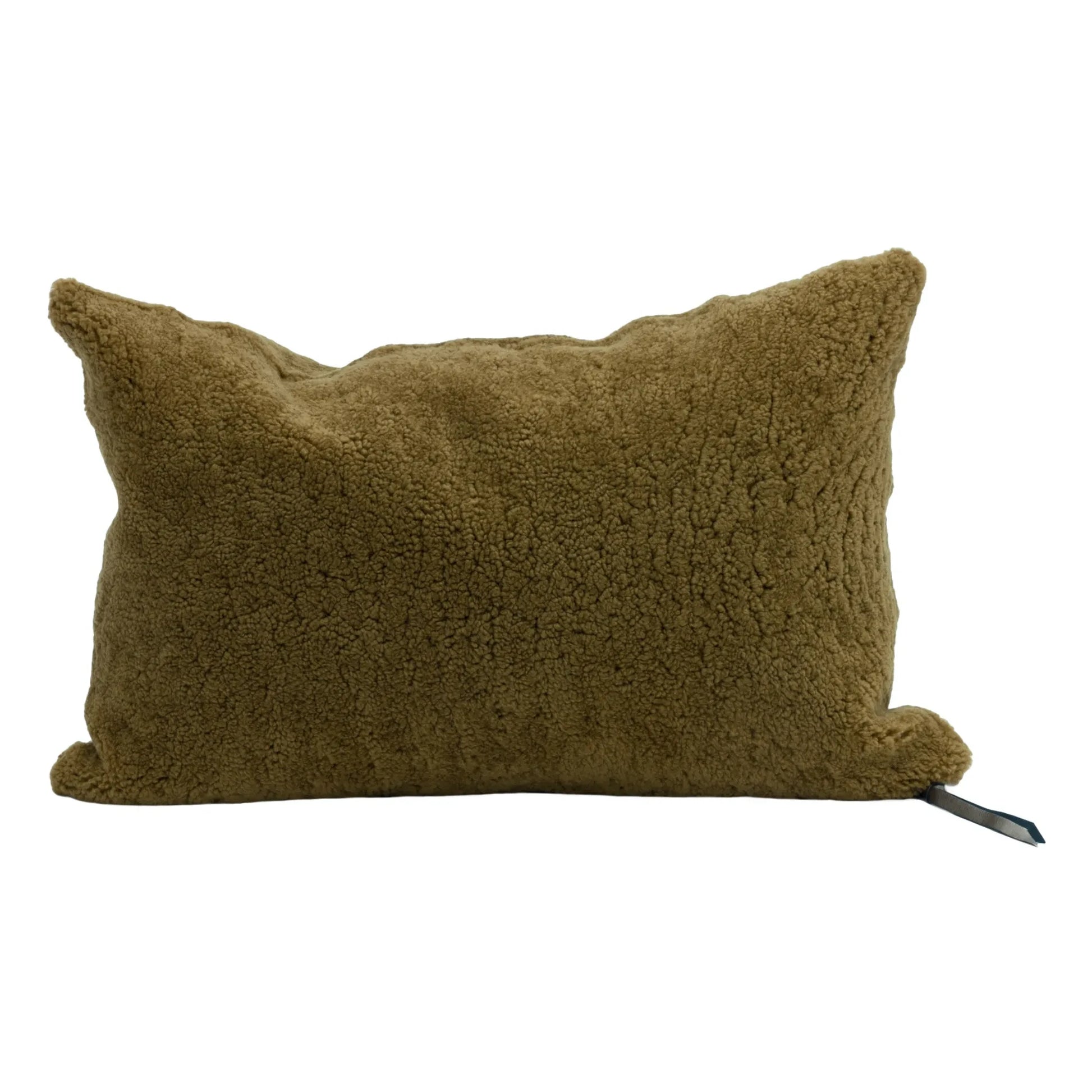 Maison de Vacances - Vice Versa curly sheepskin cushion | Bronze