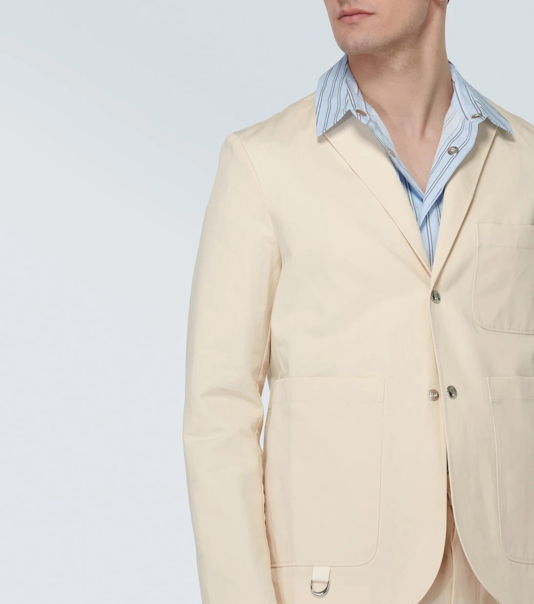 Jacquemus - La veste Jean cotton and linen blazer