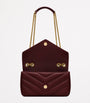 Saint Laurent Burgundy Small Loulou Shoulder Bag