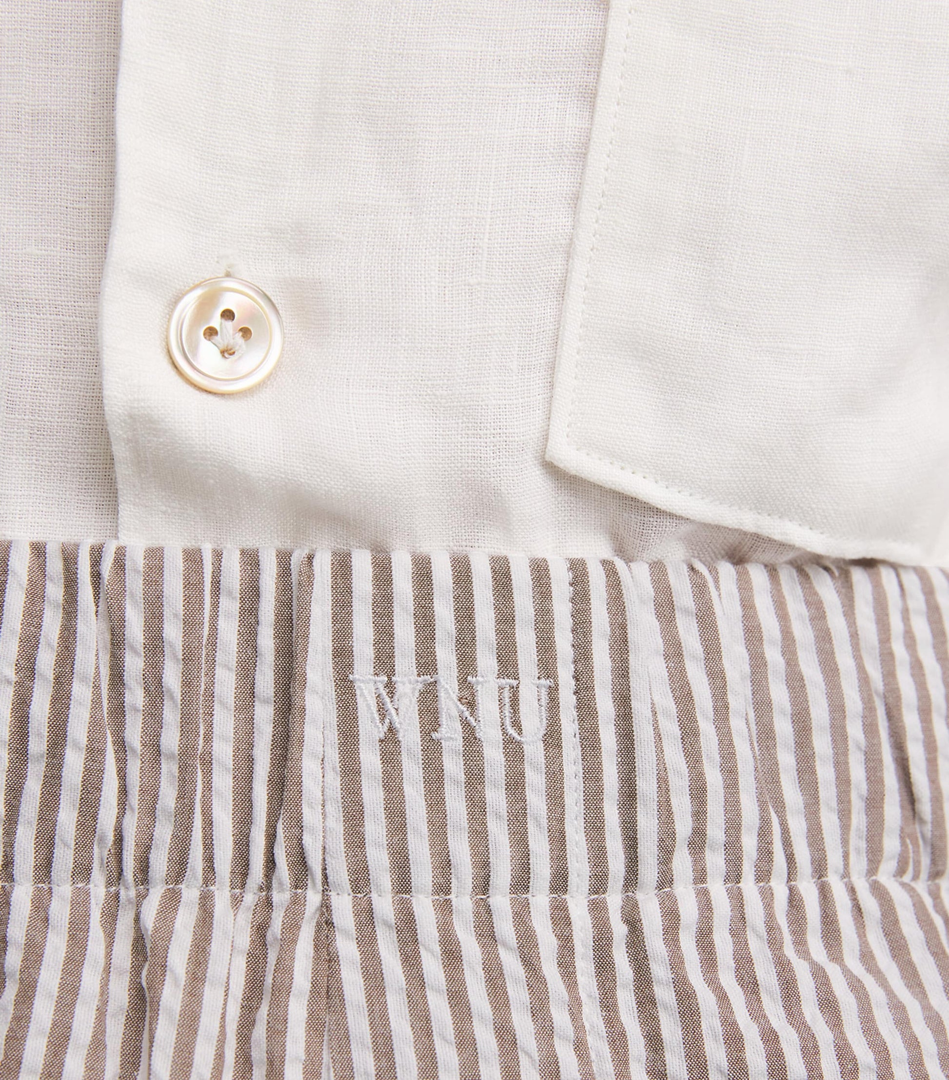 Cotton Striped Seersucker Boxer Shorts