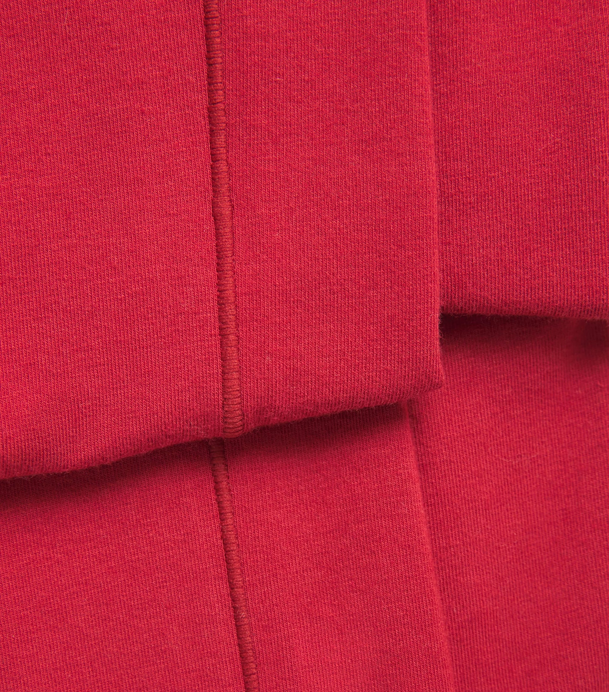 Skims Red Cotton-Blend Jersey Foldover Trousers